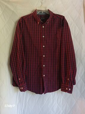 Madison James Red and Black Plaid Button-Down Shirt